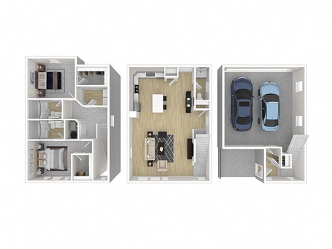 2 Bedroom 2.5 Bath